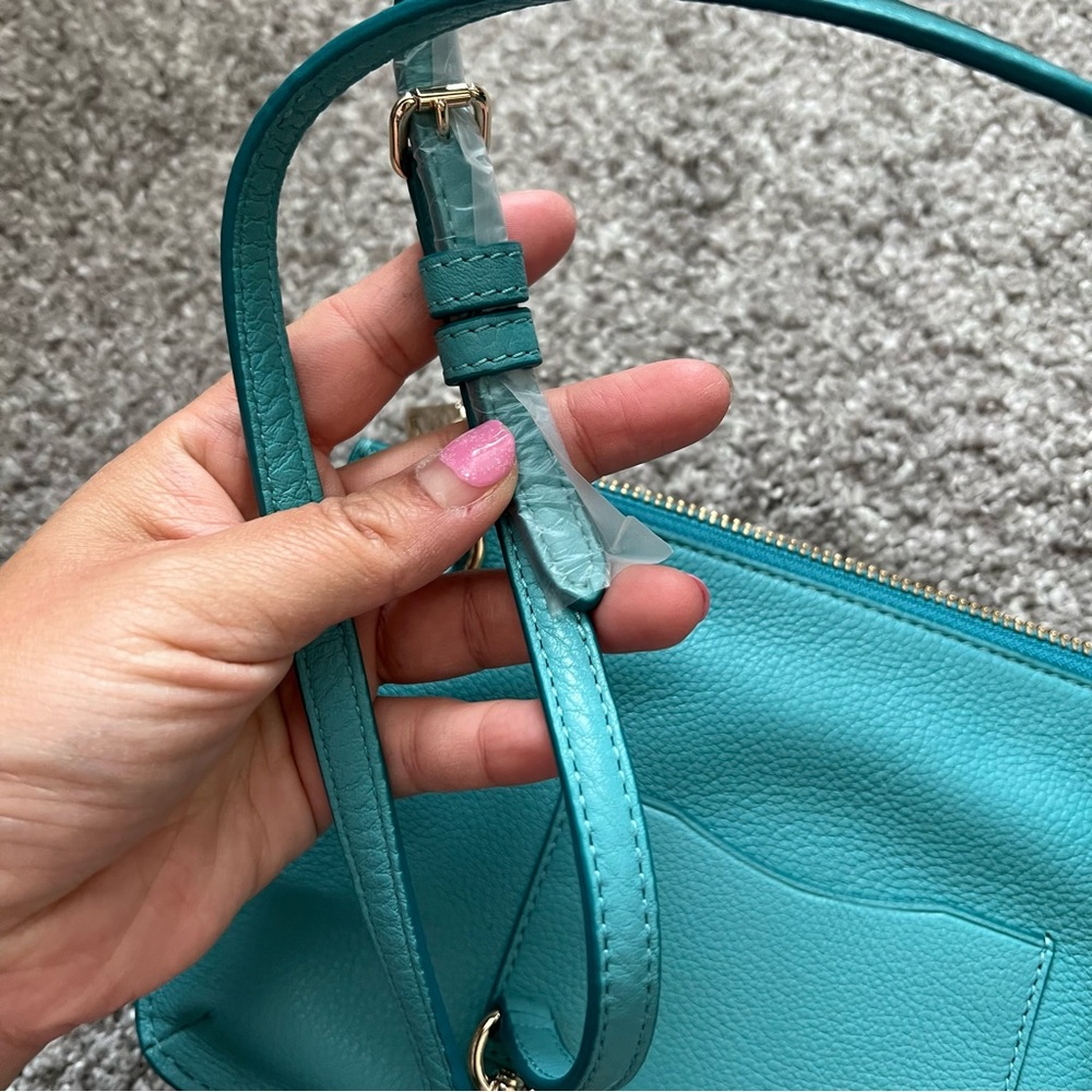 Coach mini double zip crossbody bag NWT - Picture 6 of 9